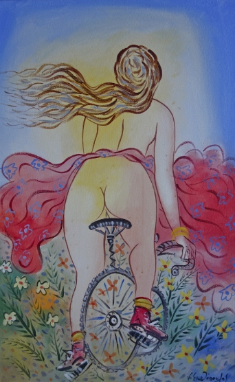 Giorgios  Stathopoulos – Untitled (Nude on a bicycle)